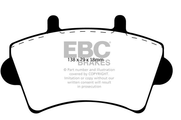 EBC DP1386 Brake Pad Set, disc brake DP1386