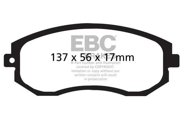 EBC DP1884 Brake Pad Set, disc brake DP1884