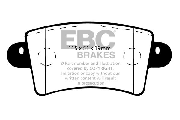 EBC DP1385 Brake Pad Set, disc brake DP1385
