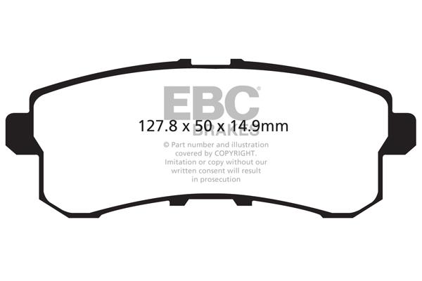 EBC DP1876 Brake Pad Set, disc brake DP1876