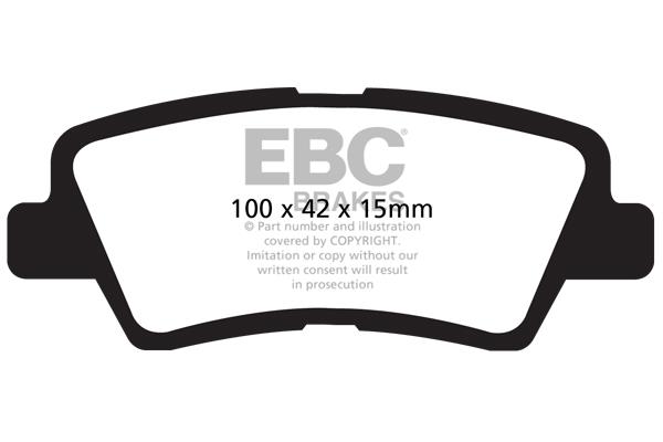 EBC DP1875 Brake Pad Set, disc brake DP1875