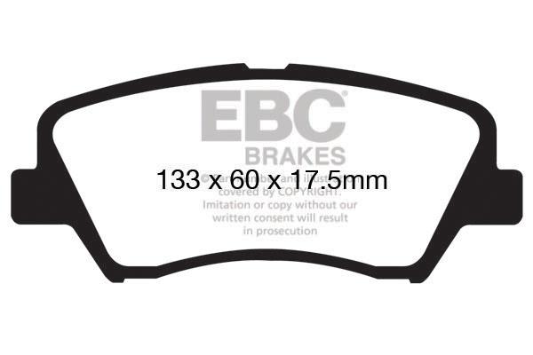 EBC DP1874 Brake Pad Set, disc brake DP1874