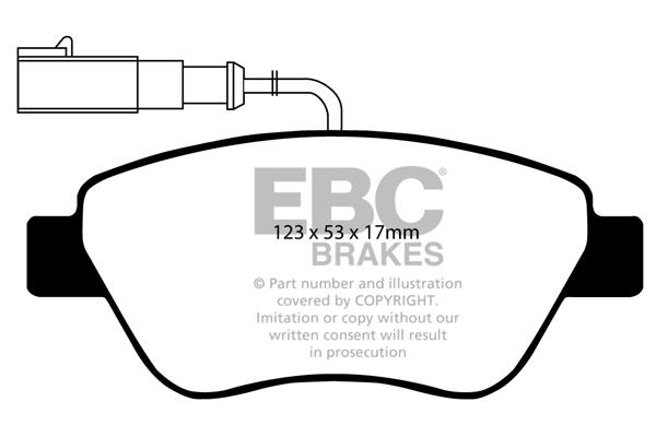 EBC DP1384 Brake Pad Set, disc brake DP1384