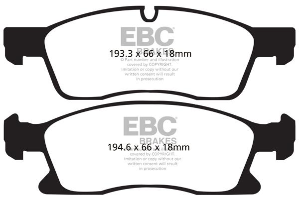 EBC DP1871 Brake Pad Set, disc brake DP1871