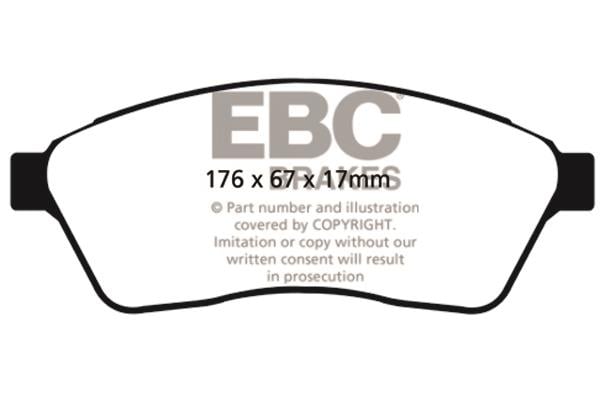 EBC DP1859 Brake Pad Set, disc brake DP1859