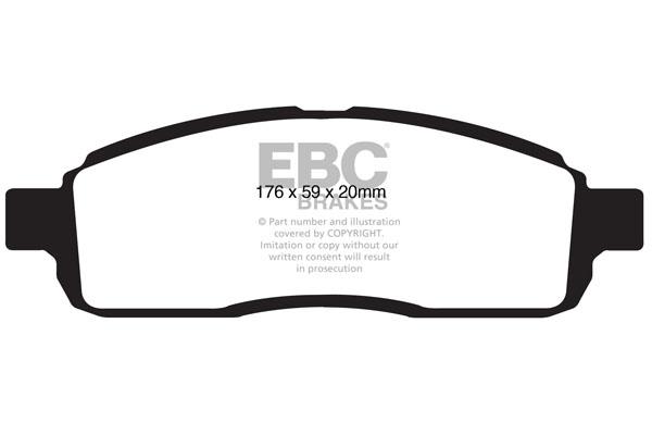 EBC DP1843 Brake Pad Set, disc brake DP1843