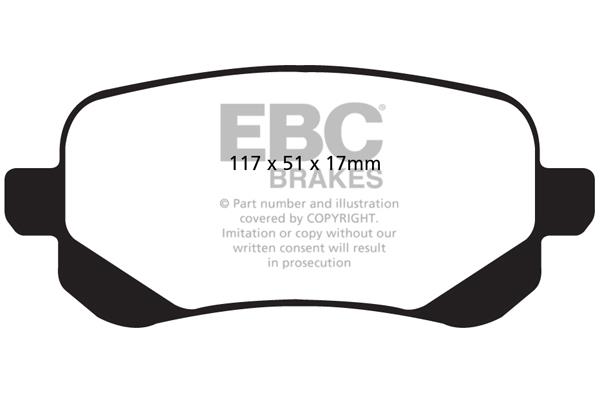 EBC DP1840 Brake Pad Set, disc brake DP1840