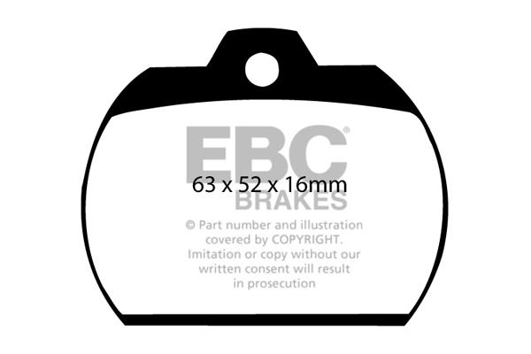 Brake pad kit Volkswagen Kaefer: DP184 EBC Brake pad set