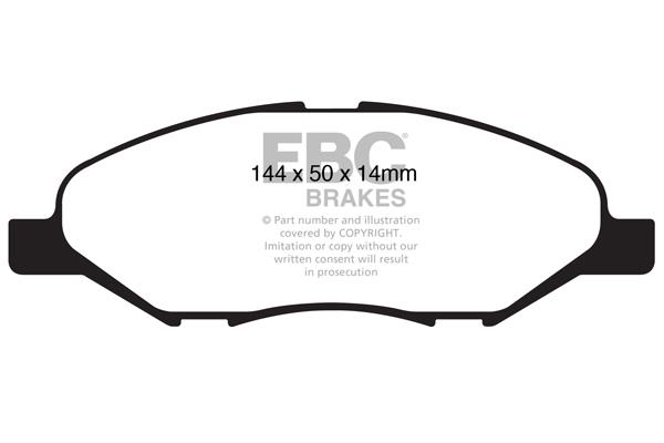 EBC DP1832 Brake Pad Set, disc brake DP1832