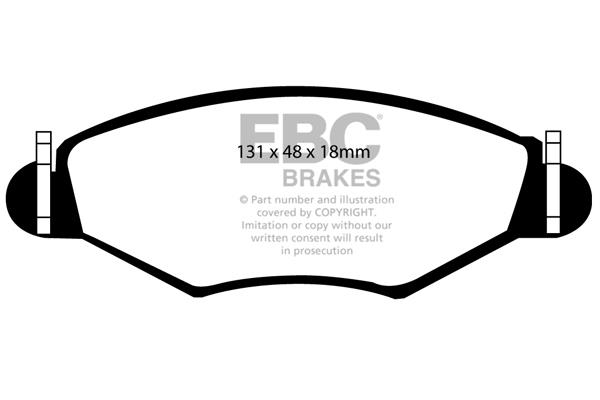 EBC DP1366 Brake Pad Set, disc brake DP1366
