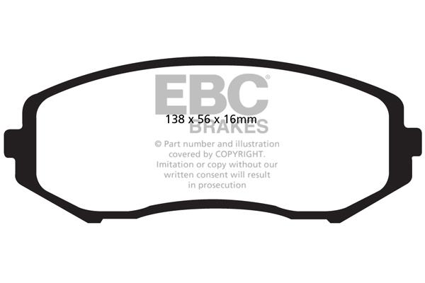 EBC DP1818 Brake Pad Set, disc brake DP1818