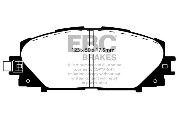 EBC DP1817 Brake Pad Set, disc brake DP1817