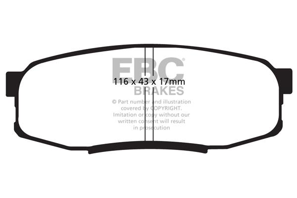 EBC DP1816 Brake Pad Set, disc brake DP1816