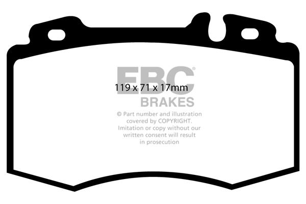 EBC DP1363 Brake Pad Set, disc brake DP1363