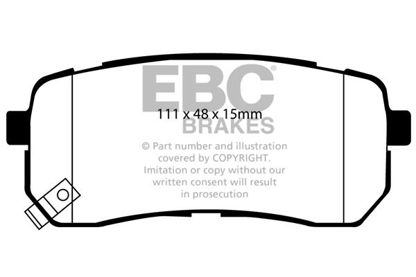 EBC DP1814 Brake Pad Set, disc brake DP1814