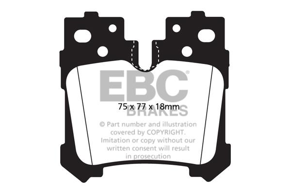 EBC DP1812 Brake Pad Set, disc brake DP1812