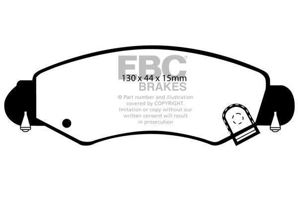 DP1361 EBC Brake pad set