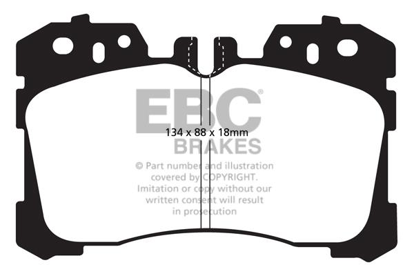EBC DP1811 Brake Pad Set, disc brake DP1811
