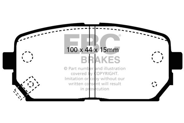 EBC DP1810 Brake Pad Set, disc brake DP1810