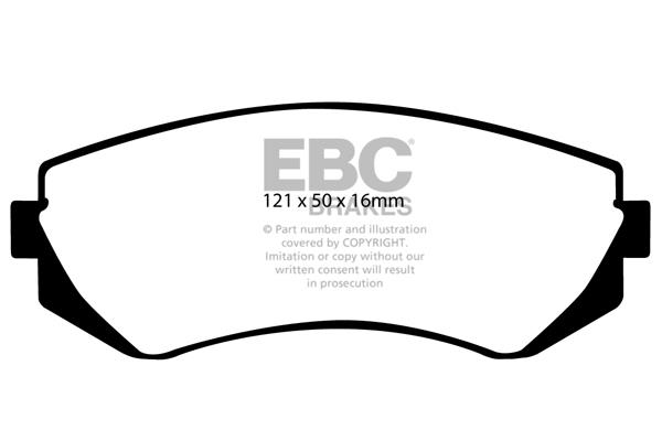EBC DP1360 Brake Pad Set, disc brake DP1360