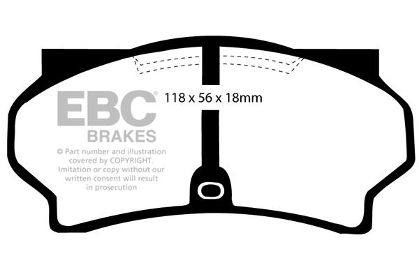 EBC DP181 Brake Pad Set, disc brake DP181