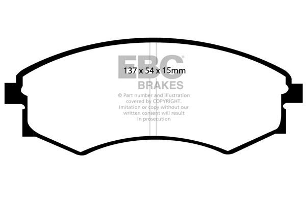 EBC DP1358/2 Brake Pad Set, disc brake DP13582