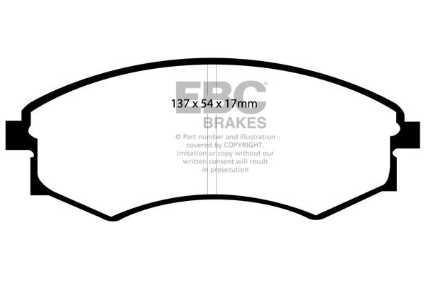 EBC DP1358 Brake Pad Set, disc brake DP1358