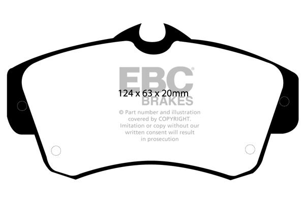 EBC DP1357 Brake Pad Set, disc brake DP1357