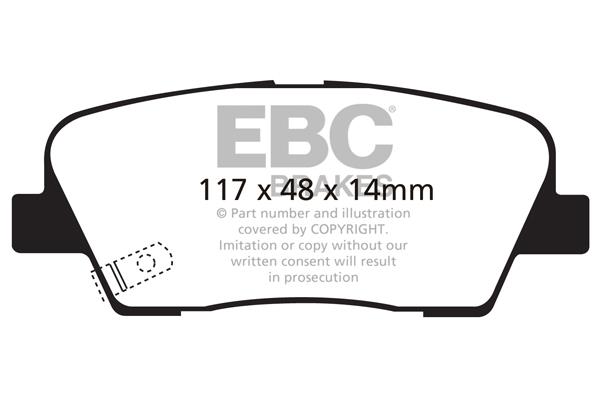 EBC DP1806 Brake Pad Set, disc brake DP1806