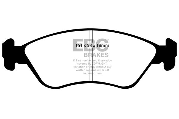 EBC DP1356 Brake Pad Set, disc brake DP1356