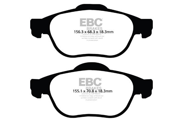 EBC DP1353/2 Brake Pad Set, disc brake DP13532