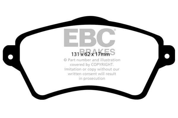 EBC DP1352 Brake Pad Set, disc brake DP1352