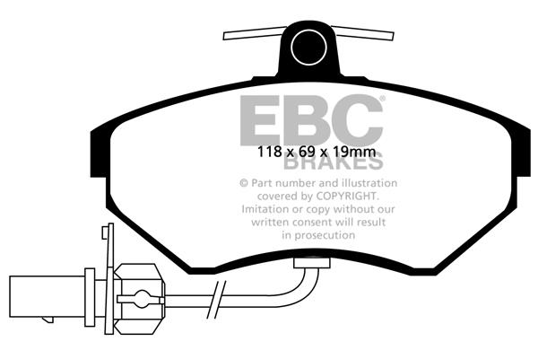 EBC DP1351 Brake Pad Set, disc brake DP1351