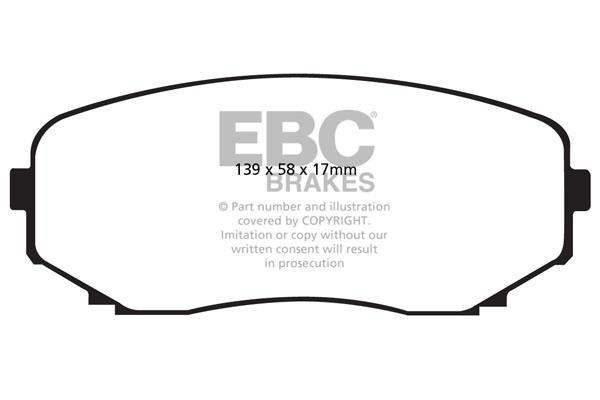 EBC DP1794 Brake Pad Set, disc brake DP1794