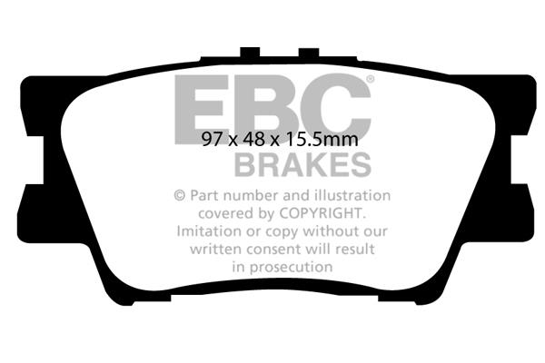 EBC DP1793 Brake Pad Set, disc brake DP1793