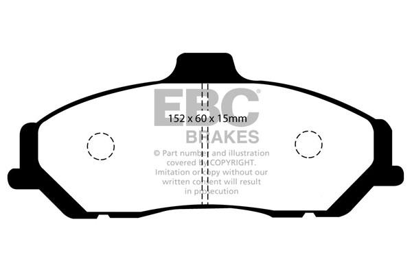 EBC DP1349 Brake Pad Set, disc brake DP1349
