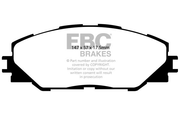 EBC DP1792 Brake Pad Set, disc brake DP1792