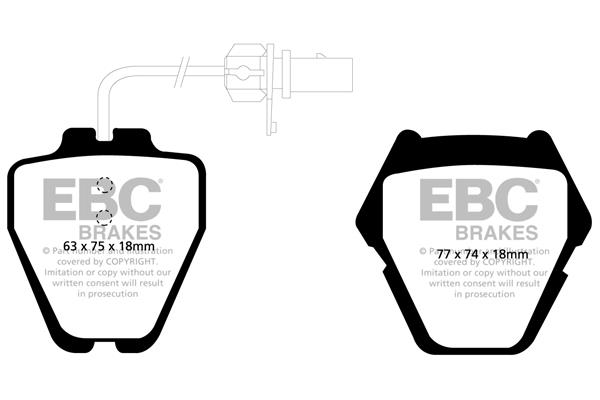 EBC DP1348 Brake pad set DP1348 DP1348 EBC Brake pad set