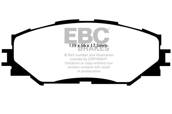 EBC DP1791 Brake Pad Set, disc brake DP1791