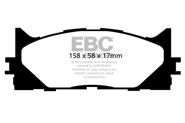 EBC DP1790 Brake Pad Set, disc brake DP1790