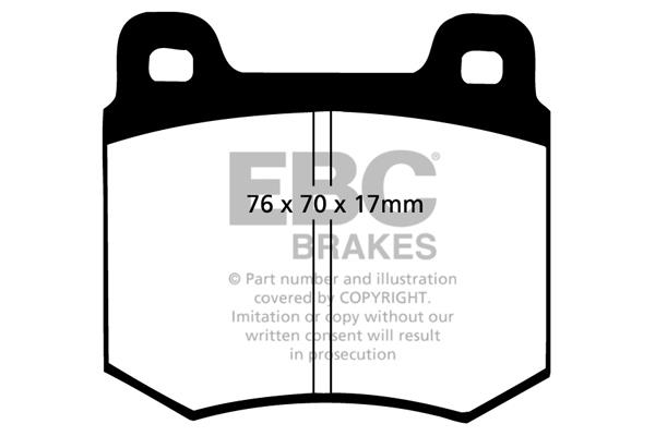 EBC DP179 Brake Pad Set, disc brake DP179