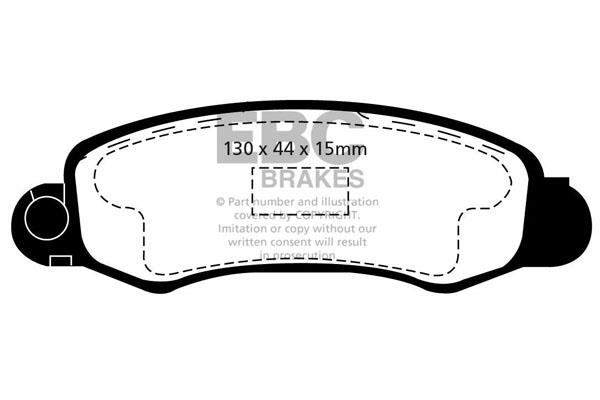 EBC DP1345 Brake Pad Set, disc brake DP1345