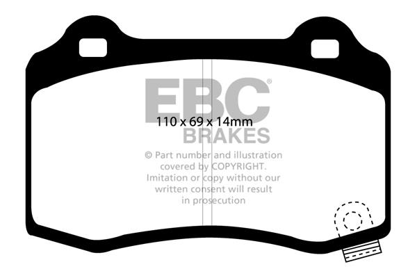 EBC DP1788 Brake Pad Set, disc brake DP1788