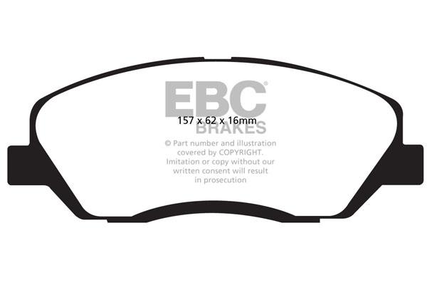 EBC DP1783 Brake Pad Set, disc brake DP1783