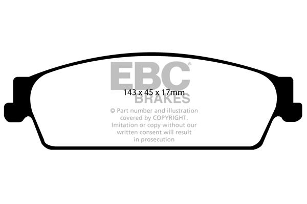 EBC DP1780 Brake Pad Set, disc brake DP1780