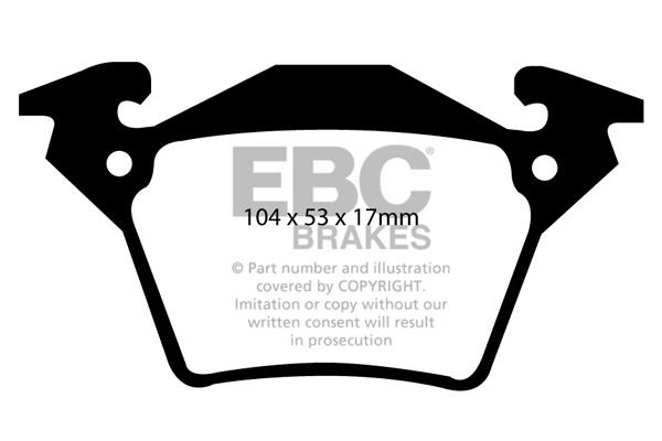 EBC DP1343 Brake Pad Set, disc brake DP1343