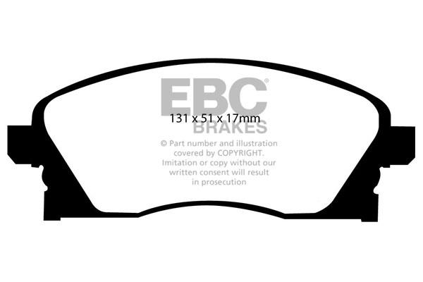 EBC DP1341 Brake Pad Set, disc brake DP1341