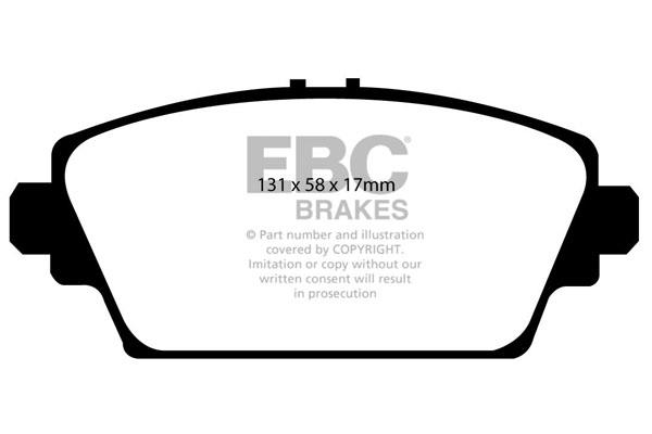 EBC DP1339 Brake Pad Set, disc brake DP1339