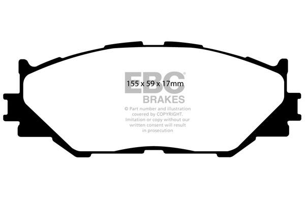 EBC DP1772 Brake Pad Set, disc brake DP1772