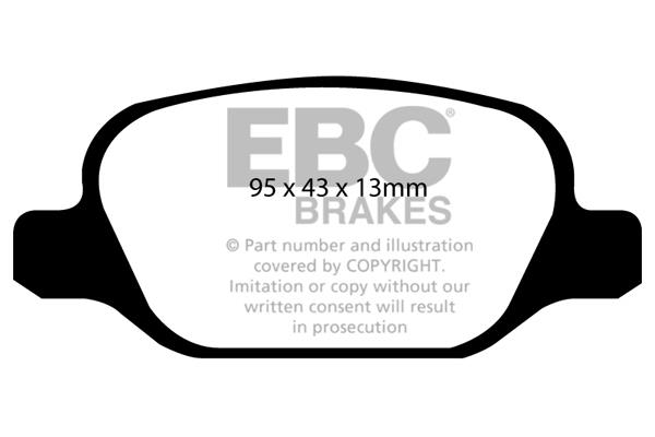 EBC DP1338 Brake Pad Set, disc brake DP1338